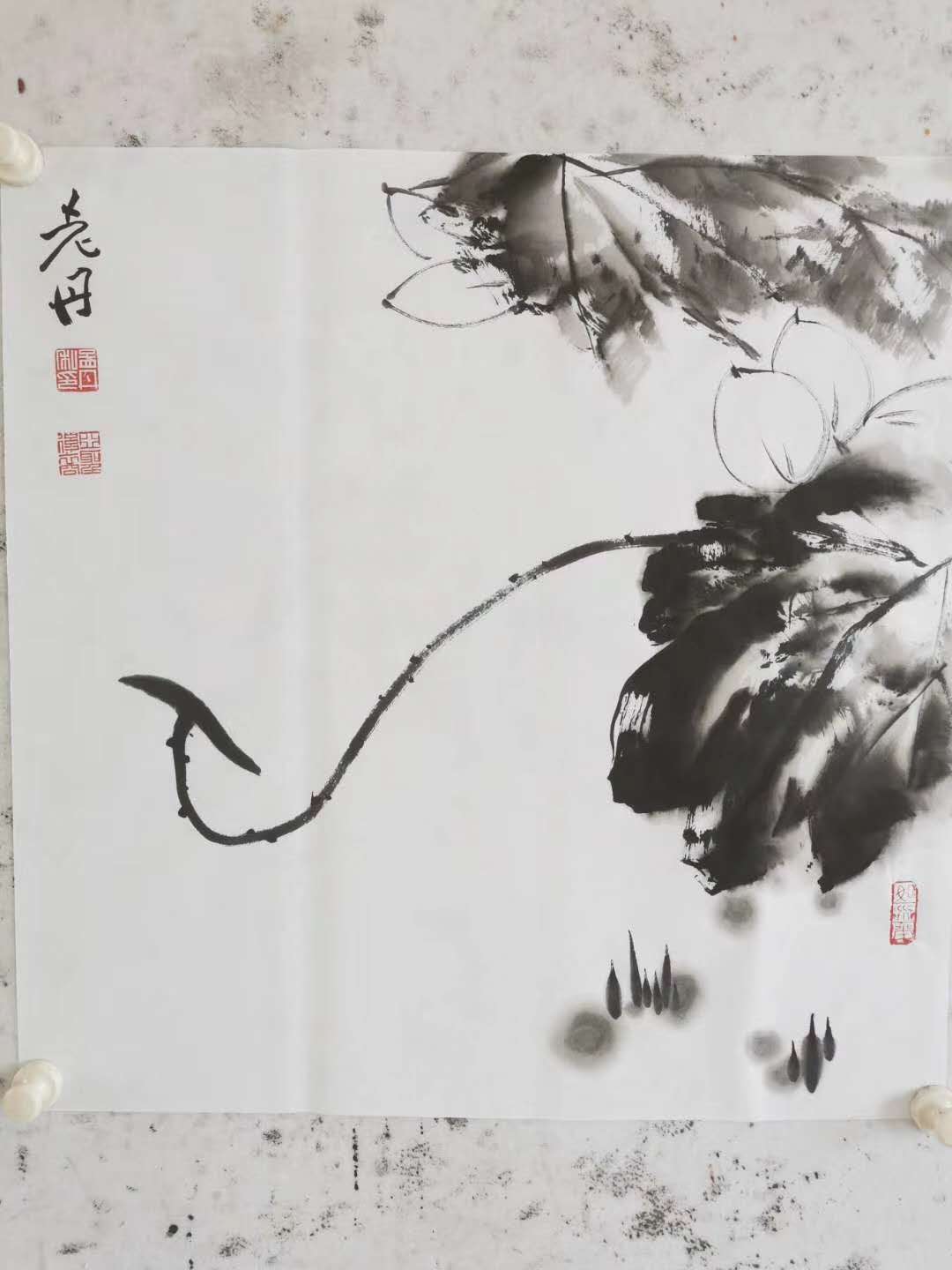 孟丹国画
