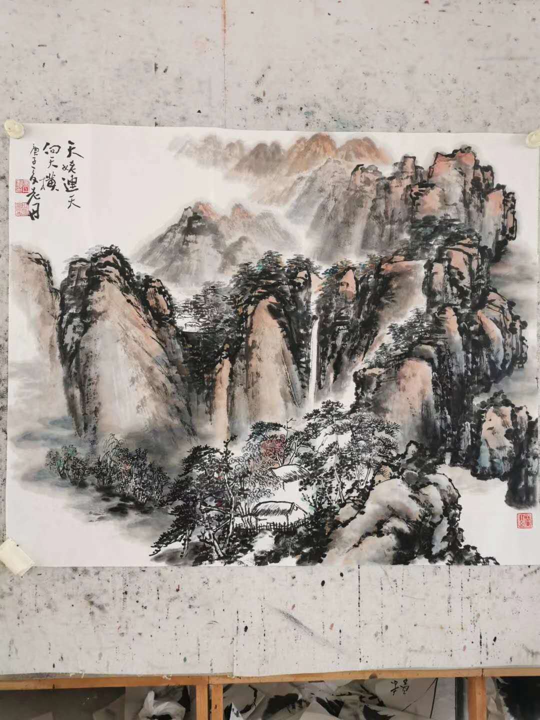 孟丹国画